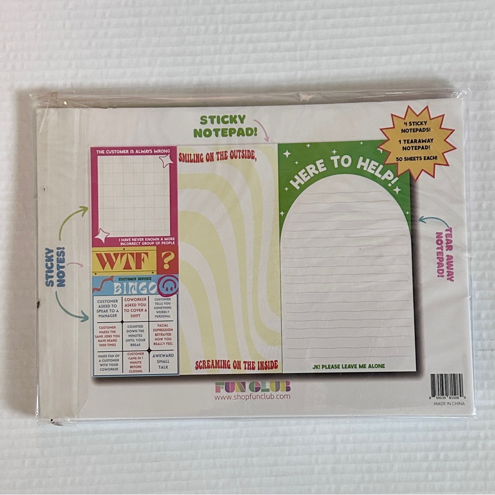 Customer Service Pen Set with Notepad and Sticker - Picture 2 of 6